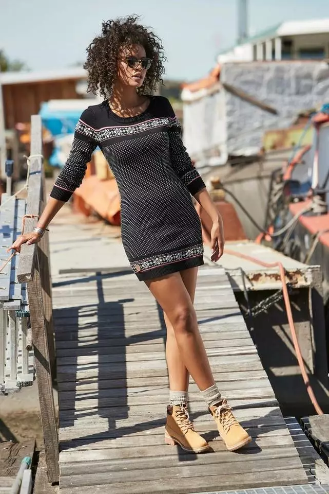 KangaROOS Strickkleid mit Norweger-Muster Schwarz-weiß, Blau-gemustert, Grau-meliert-gemustert-rosa 8 KangaROOS Strickkleid mit Norweger-Muster Schwarz-weiß, Blau-gemustert, Grau-meliert-gemustert-rosa – Bild 8