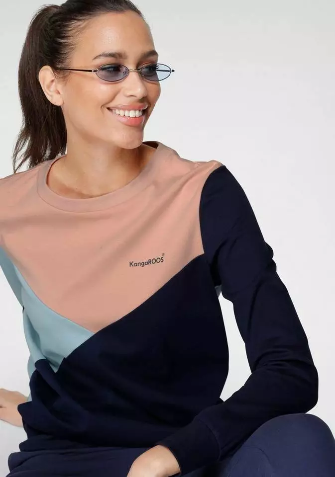 KangaROOS Sweatshirt mit asymetrischem Colour-Blocking - NEUE KOLLEKTION 4 KangaROOS Sweatshirt mit asymetrischem Colour-Blocking - NEUE KOLLEKTION – Bild 4