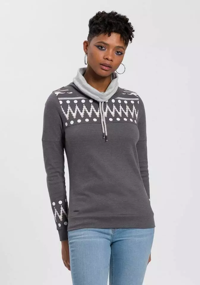 KangaROOS Sweatshirt mit trendigem Druck vorn und an den Ärmeln Rosa-blau-bedruckt, Offwhite-rosa-bedruckt, Blau-mint-bedruckt, Anthrazit-hellgrau-bedruckt 6 KangaROOS Sweatshirt mit trendigem Druck vorn und an den Ärmeln Rosa-blau-bedruckt, Offwhite-rosa-bedruckt, Blau-mint-bedruckt, Anthrazit-hellgrau-bedruckt – Bild 6