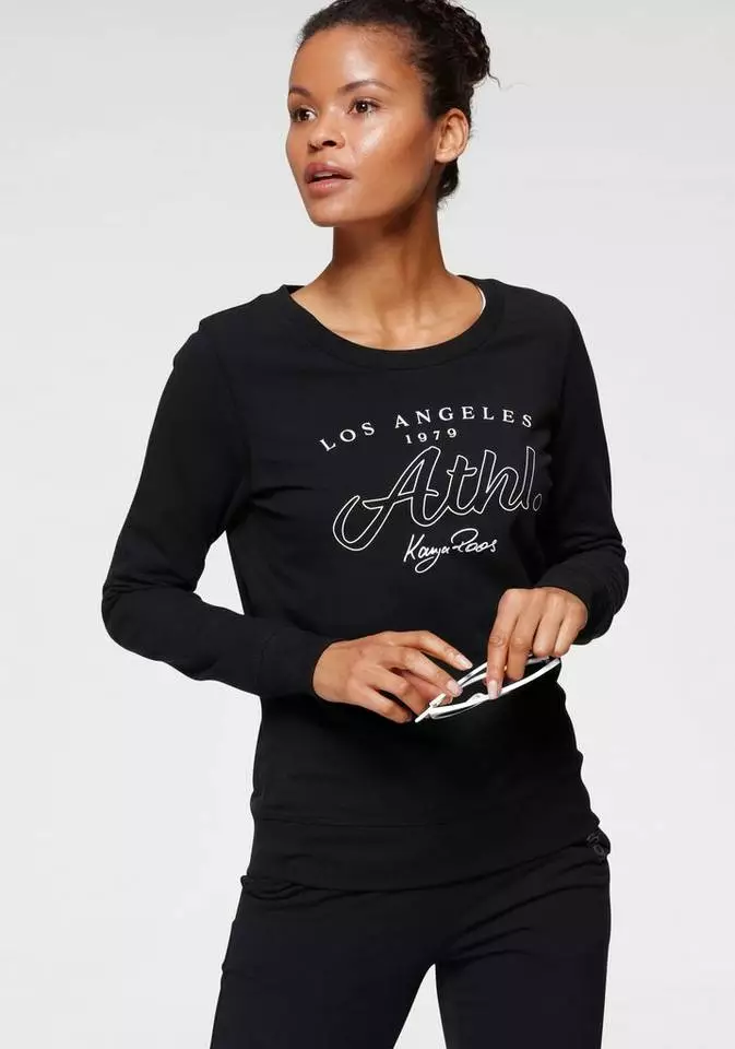 KangaROOS Sweatshirt mit Wording-Front-Print - NEUE KOLLEKTION Graublau, Schwarz 8 KangaROOS Sweatshirt mit Wording-Front-Print - NEUE KOLLEKTION Graublau, Schwarz – Bild 8