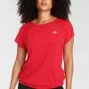 KangaROOS T-Shirt »Nachhaltige LENZING™ ECOVERO™ Viskose« Rot, Schwarz