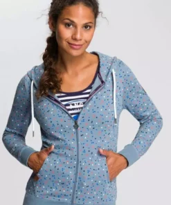 KangaROOS Kapuzensweatjacke mit sportlichem Minimal-Print Mittelblau, Ecru-meliert, Schwarz, Marine -KangaROOS Verkaufsladen 5ff01557 f0b6 56e4 91bb 58dee6f39a0a