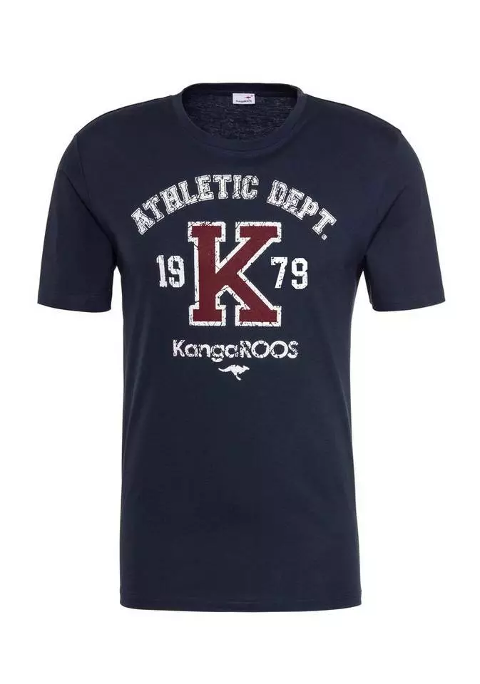 KangaROOS T-Shirt »Homewear« mit großem Druck vorn Navy, Grau-meliert, Bordeaux 3 KangaROOS T-Shirt »Homewear« mit großem Druck vorn Navy, Grau-meliert, Bordeaux – Bild 3
