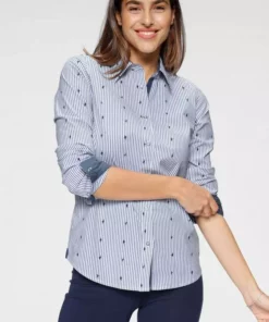 KangaROOS Hemdbluse mit kontrastfarbenen Details