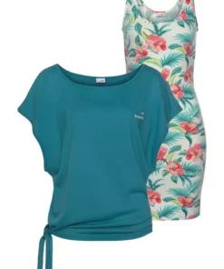 KangaROOS 2-in-1-Kleid Set Kleid und Shirt mit Tropical Hibiskus Print -KangaROOS Verkaufsladen 6350affb 68b2 58ac b750 e53c121daa16