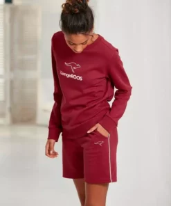 KangaROOS Sweatshirt mit Kontrastfarbenem Logodruck Marine, Rot, Weiß -KangaROOS Verkaufsladen 6352a94f 37c2 543f 9e96 e8efd0e1f02d