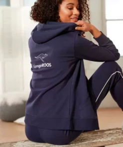 KangaROOS Sweatjacke mit großem Logodruck auf dem Rücken Rot, Weiß, Marine