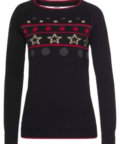 KangaROOS Jacquardpullover mit sportiven Raglan-Ärmeln Marine, Schwarz -KangaROOS Verkaufsladen 64c20e67 44ac 5de1 af5f 1b4b5dfdb615