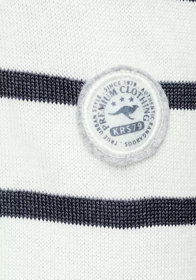 KangaROOS Streifenpullover mit kontrastfarbigen, aufgenähten Sternen Schwarz-grau-wollweiß-gestreift, Blau-weiß-rosa-gestreift, Wollweiß-blau-hellpink-gestreift 7 KangaROOS Streifenpullover mit kontrastfarbigen, aufgenähten Sternen Schwarz-grau-wollweiß-gestreift, Blau-weiß-rosa-gestreift, Wollweiß-blau-hellpink-gestreift – Bild 7