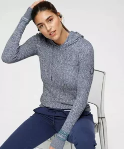 KangaROOS Kapuzenpullover im feinen Zopf-Strick-Design Rosa-weiß-meliert, Grau-wollweiß-melange, Dunkelbeige-wollweiß-melange, Blau-weiß-meliert -KangaROOS Verkaufsladen 68fddc28 e0d4 5f80 a3e8 e4bff6702cfa