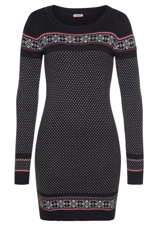 KangaROOS Strickkleid mit Norweger-Muster Schwarz-weiß, Blau-gemustert, Grau-meliert-gemustert-rosa 6 KangaROOS Strickkleid mit Norweger-Muster Schwarz-weiß, Blau-gemustert, Grau-meliert-gemustert-rosa – Bild 6