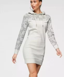 KangaROOS Sweatkleid mit schönem Print im Ärmel- und Brustbereich Hellrot-gemustert, Schwarz-gemustert, Marine-gemustert, Ecru-melange-bedruckt -KangaROOS Verkaufsladen 6a4bac90 fb7c 58d1 85c9 d5826a1f50c0