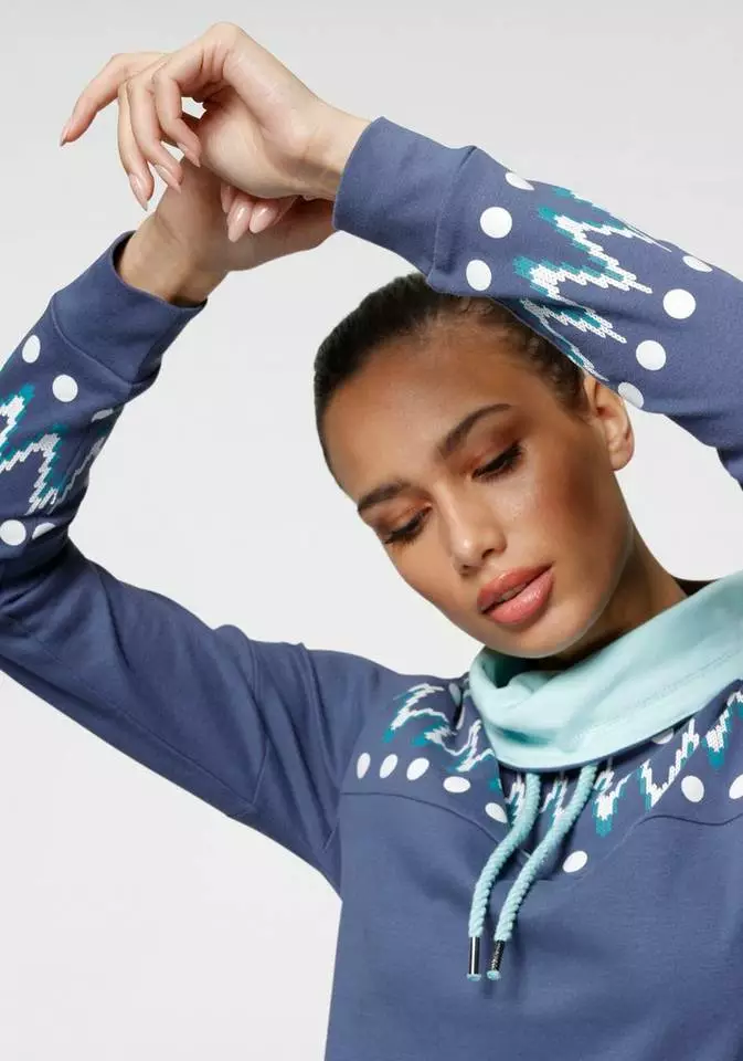 KangaROOS Sweatshirt mit trendigem Druck vorn und an den Ärmeln Rosa-blau-bedruckt, Offwhite-rosa-bedruckt, Blau-mint-bedruckt, Anthrazit-hellgrau-bedruckt 3 KangaROOS Sweatshirt mit trendigem Druck vorn und an den Ärmeln Rosa-blau-bedruckt, Offwhite-rosa-bedruckt, Blau-mint-bedruckt, Anthrazit-hellgrau-bedruckt – Bild 3