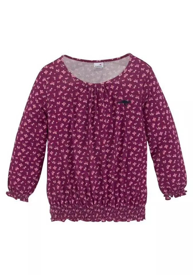 KangaROOS 3/4-Arm-Shirt mit gesmoktem Saumbündchen 2 KangaROOS 3/4-Arm-Shirt mit gesmoktem Saumbündchen – Bild 2