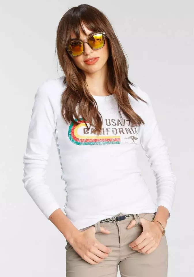 KangaROOS Langarmshirt mit modischem Retro-Druck - NEUE KOLLEKTION 9 KangaROOS Langarmshirt mit modischem Retro-Druck - NEUE KOLLEKTION – Bild 9