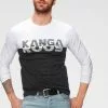 KangaROOS Langarmshirt mit Logofrontprint