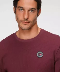 KangaROOS Langarmshirt mit Logobrustbadge Bordeaux, Marine -KangaROOS Verkaufsladen 71164bcc 3c68 5b38 b65f d1663d2a1977