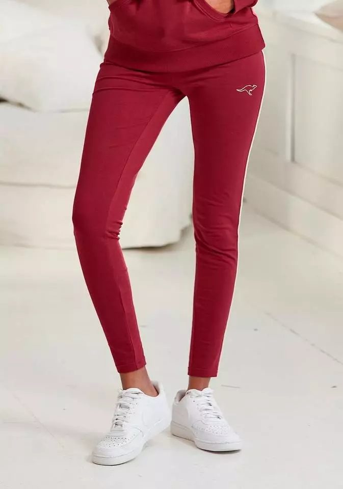 KangaROOS Leggings mit schmalem Piping Rot, Marine 1 KangaROOS Leggings mit schmalem Piping Rot, Marine