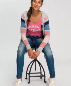 KangaROOS Ripptanktop mit blumigem Puff-Print Himbeere, Hellgrau-meliert -KangaROOS Verkaufsladen 73fa03ae d92c 5ea1 8aa1 91390d6ebde0