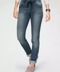 KangaROOS Jogg Pants in Denim-Optik mit elastischem Bündchen Black-used, Dark-rinsed, Blue-used, Schwarz -KangaROOS Verkaufsladen 76c7fbc7 4c0d 5852 8ad8 556deec919a7