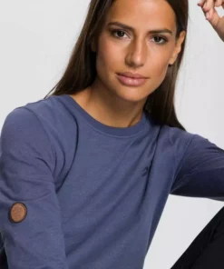 KangaROOS Longsweatshirt mit silver-foil-logo-print auf der Brust - NEUE KOLLEKTION Schwarz, Blau-meliert, Mauve-meliert -KangaROOS Verkaufsladen 77faa418 ff1f 53d8 98c1 d3462ed413e0