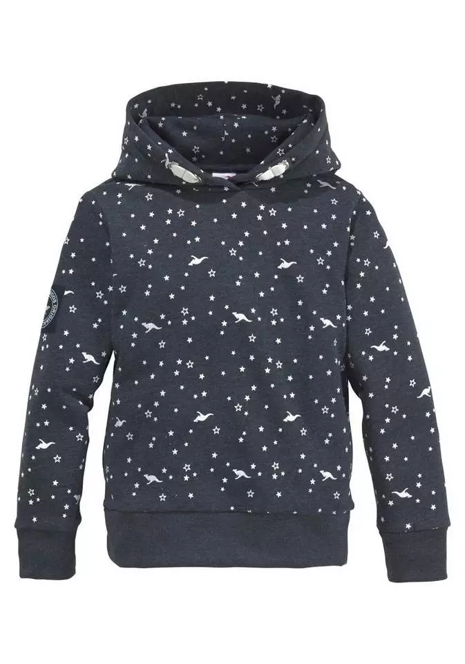 KangaROOS Kapuzensweatshirt Mit seitlichen Taschen Petrol, Marine-meliert 2 KangaROOS Kapuzensweatshirt Mit seitlichen Taschen Petrol, Marine-meliert – Bild 2