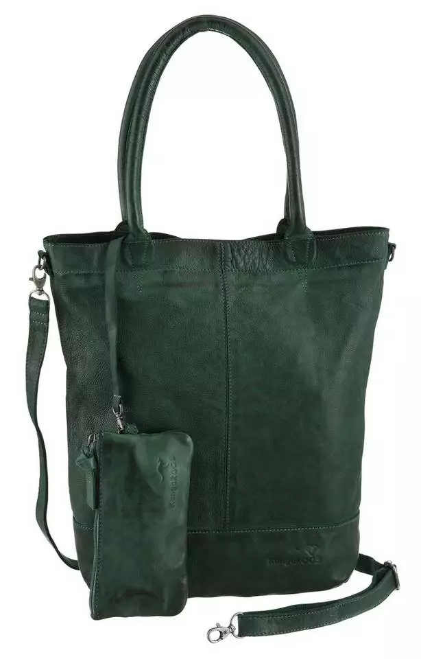 KangaROOS Shopper »Amber«, aus Leder mit abnehmbarer Reißverschluss-Tasche Orange, Grau, Schwarz, Dunkelgrün 6 KangaROOS Shopper »Amber«, aus Leder mit abnehmbarer Reißverschluss-Tasche Orange, Grau, Schwarz, Dunkelgrün – Bild 6