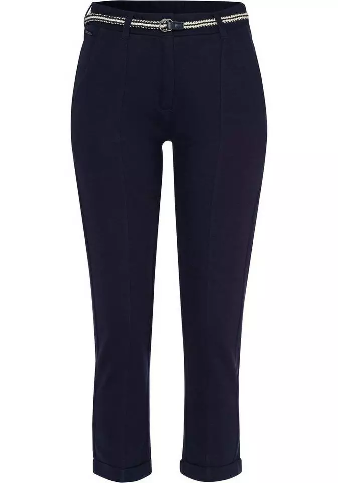 KangaROOS 7/8-Hose Jogginghose im konfektionierten Stil inklusive Gürtel - NEUE KOLLEKTION Weiß, Marine 4 KangaROOS 7/8-Hose Jogginghose im konfektionierten Stil inklusive Gürtel - NEUE KOLLEKTION Weiß, Marine – Bild 4