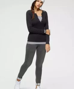 KangaROOS 2-in-1-Shirt mit geöffneter Zierknopfleiste und Turn-up Ärmeln Schwarz-wei&szlig;, Himbeere-marine-wei&szlig;, T&uuml;rkis-schwarz-wei&szlig;, Marine-wei&szlig; -KangaROOS Verkaufsladen 7b8294f1 7167 51e4 9341 4d808adbf299