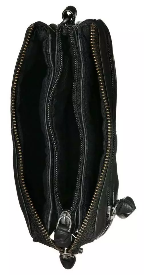 KangaROOS Umhängetasche »Amber«, aus weichem Leder im kleinen Format Ocker-gelb, Cognac, Schwarz 3 KangaROOS Umhängetasche »Amber«, aus weichem Leder im kleinen Format Ocker-gelb, Cognac, Schwarz – Bild 3