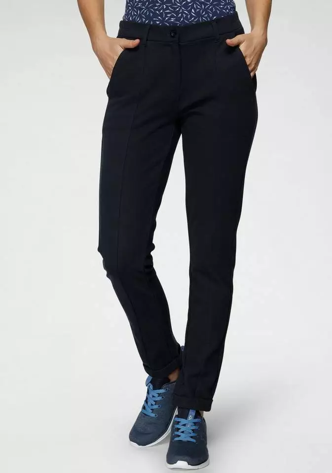 KangaROOS Bundfaltenhose mit Aufschlag am Saum Schwarz, Marine 1 KangaROOS Bundfaltenhose mit Aufschlag am Saum Schwarz, Marine