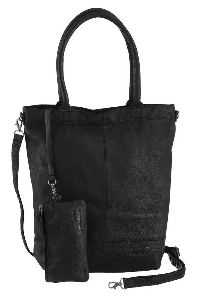 KangaROOS Shopper »Amber«, aus Leder mit abnehmbarer Reißverschluss-Tasche Orange, Grau, Schwarz, Dunkelgrün 1 KangaROOS Shopper »Amber«, aus Leder mit abnehmbarer Reißverschluss-Tasche Orange, Grau, Schwarz, Dunkelgrün