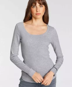 KangaROOS Langarmshirt (Packung, 2er-Pack) im Doppelpack 1x uni + 1x bedruckt - NEUE KOLLEKTION Wei&szlig;-schwarz, Marine-hellgrau-meliert -KangaROOS Verkaufsladen 7f3fa6b8 2224 596b a57b d30ee8ed5651