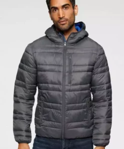 KangaROOS Steppjacke mit vielen praktischen Taschen Anthrazit, Gelb, Royalblau