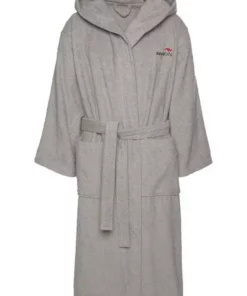 Unisex-Bademantel »Cassidy«, KangaROOS, mit Logostickerei Türkis, Blau, Schwarz, Weiß