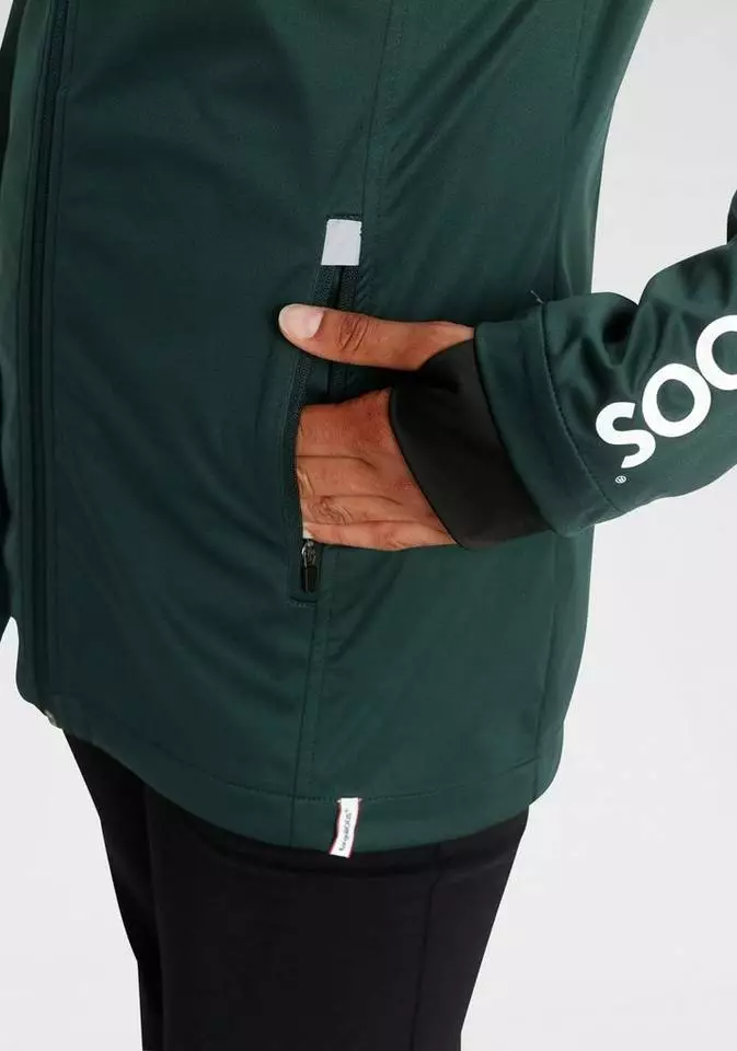 KangaROOS Softshelljacke Große Größen Petrol, Schwarz 4 KangaROOS Softshelljacke Große Größen Petrol, Schwarz – Bild 4