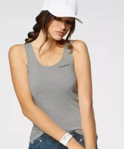 KangaROOS Ripptanktop im Doppelpack - 1x uni + 1x bedruckt Marine-weiß, Weiß-marine, Himbeere-hellgrau-meliert -KangaROOS Verkaufsladen 82f49e08 9481 5221 9d07 85029c82dfc7