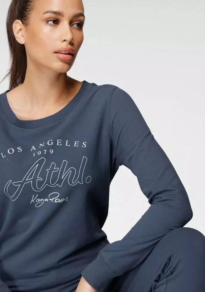 KangaROOS Sweatshirt mit Wording-Front-Print - NEUE KOLLEKTION Graublau, Schwarz 3 KangaROOS Sweatshirt mit Wording-Front-Print - NEUE KOLLEKTION Graublau, Schwarz – Bild 3