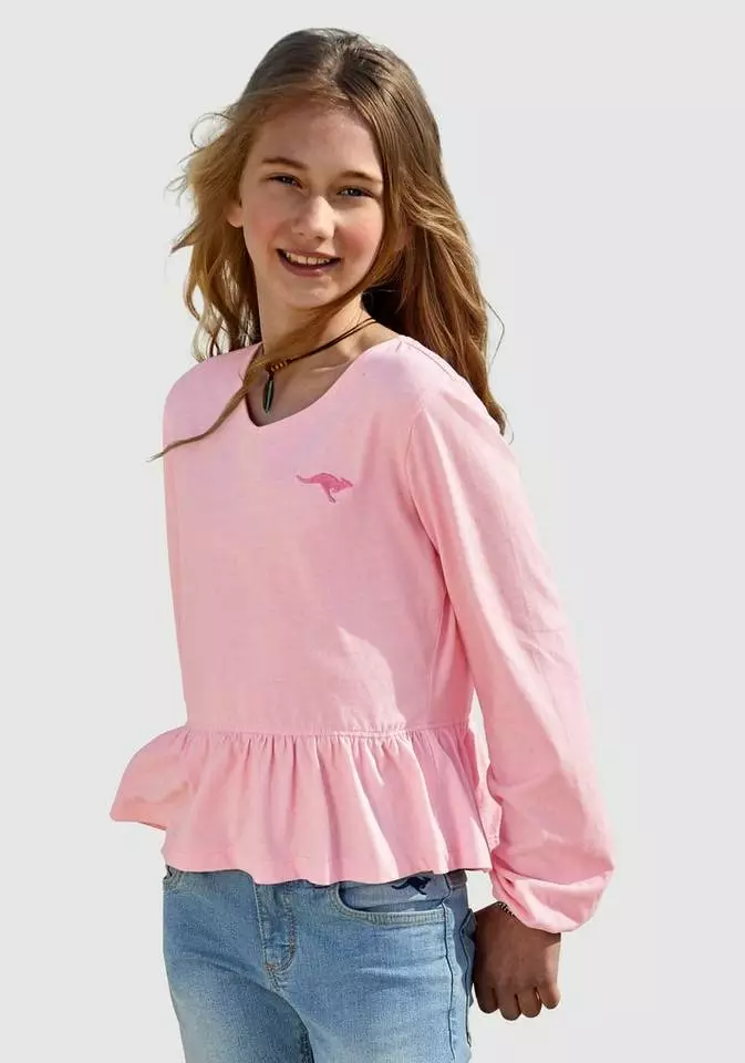 KangaROOS Langarmshirt in kürzerer Form 1 KangaROOS Langarmshirt in kürzerer Form