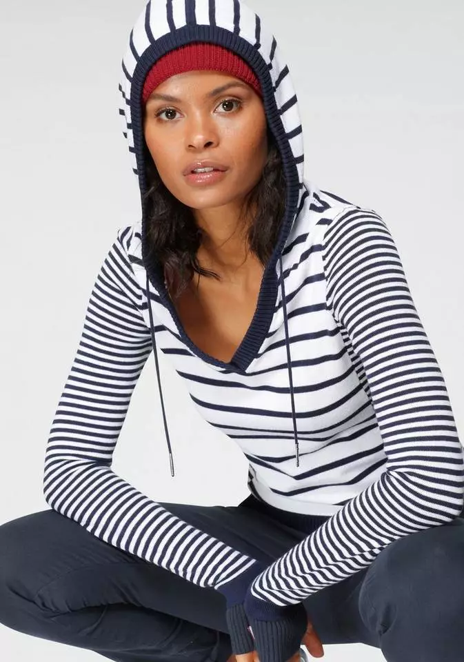 KangaROOS Kapuzenpullover mit trendigem Streifenbreiten-Mix - NEUE KOLLEKTION 3 KangaROOS Kapuzenpullover mit trendigem Streifenbreiten-Mix - NEUE KOLLEKTION – Bild 3