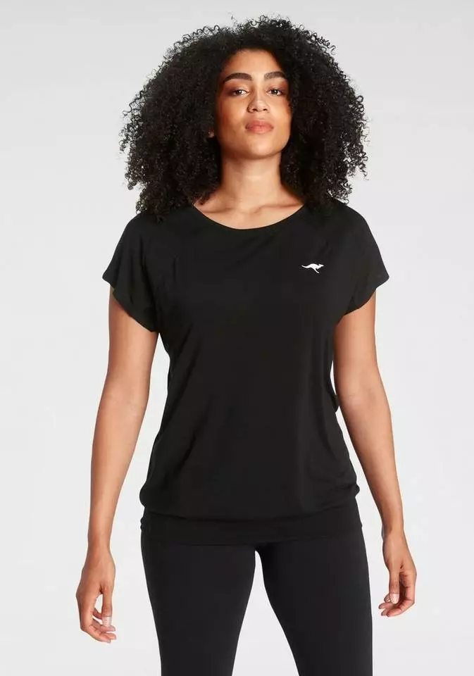 KangaROOS T-Shirt »Nachhaltige LENZING™ ECOVERO™ Viskose« Rot, Schwarz 8 KangaROOS T-Shirt »Nachhaltige LENZING™ ECOVERO™ Viskose« Rot, Schwarz – Bild 8