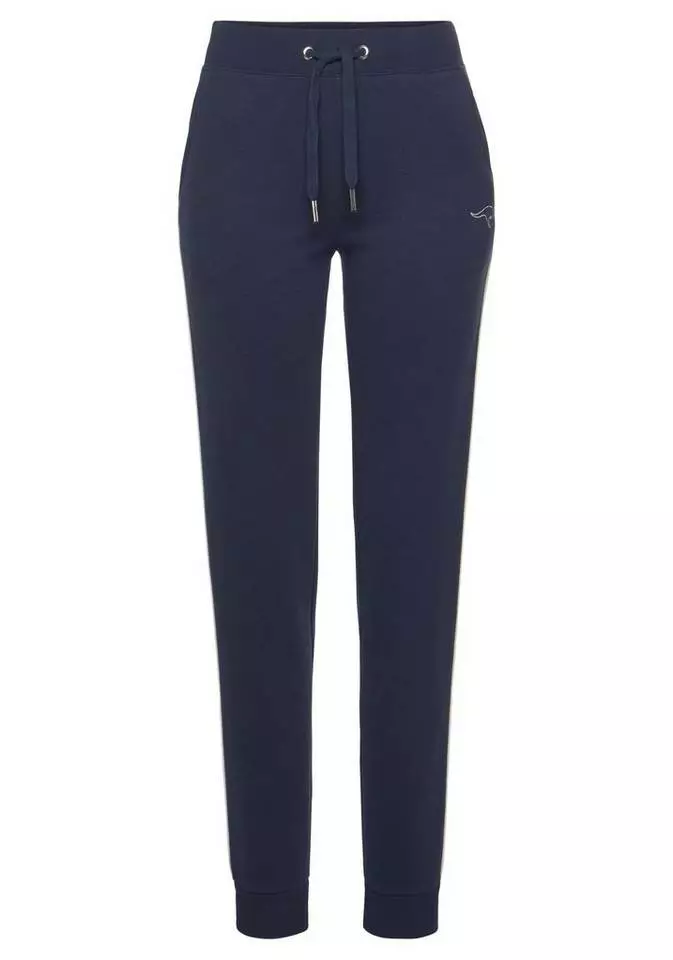 KangaROOS Relaxhose mit kontrastfarbenem Piping Rot, Weiß, Marine 2 KangaROOS Relaxhose mit kontrastfarbenem Piping Rot, Weiß, Marine – Bild 2