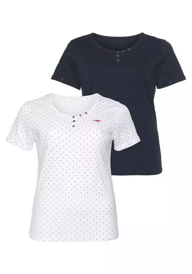KangaROOS T-Shirt (Packung, 2-tlg., 2er-Pack) 1 KangaROOS T-Shirt (Packung, 2-tlg., 2er-Pack)