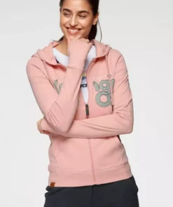 KangaROOS Kapuzensweatjacke mit großem Logo-Front-Print - NEUE KOLLEKTION Marine, Rosa