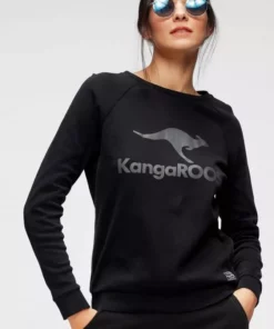 KangaROOS Sweater mit großem Label-Print vorne Hellgrau-meliert, Blau, Weiß, Schwarz -KangaROOS Verkaufsladen 9674e829 99a5 5b61 afa7 f17cc2457d41