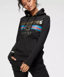 KangaROOS Kapuzensweatshirt mit schimmerndem Logo-Druck - NEUE KOLLEKTION