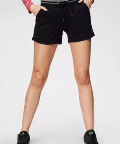 KangaROOS Sweatshorts mit Aufschlag und kontrastfarbenen Streifen - NEUE KOLLEKTION Marine-weiß, Schwarz-anthrazit