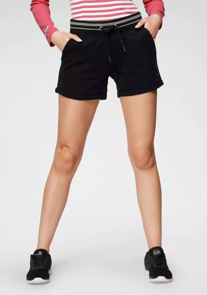 KangaROOS Sweatshorts mit Aufschlag und kontrastfarbenen Streifen - NEUE KOLLEKTION Marine-weiß, Schwarz-anthrazit 1 KangaROOS Sweatshorts mit Aufschlag und kontrastfarbenen Streifen - NEUE KOLLEKTION Marine-weiß, Schwarz-anthrazit