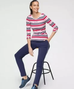 KangaROOS Langarmshirt im tollen Streifen-Design und Logo-Druck - NEUE KOLLEKTION Marine-petrol-coral-weiß, Rot-rosa-marine-weiß -KangaROOS Verkaufsladen 996c03ce c884 53e1 aa93 01800c65a1d8