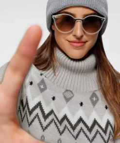 KangaROOS Norwegerpullover mit großem Rollkragen Hellgrau-meliert, Rosa-meliert -KangaROOS Verkaufsladen 9987f279 03d6 5062 9afa 319e9ad862ea